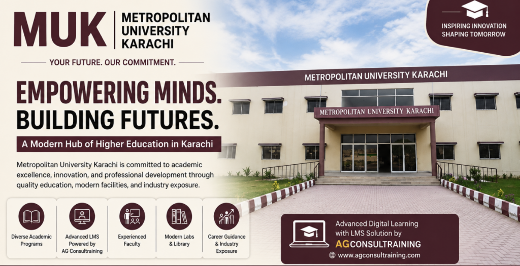 Metropolitan University Karachi – A Modern Hub of Higher Education & LMS Innovation